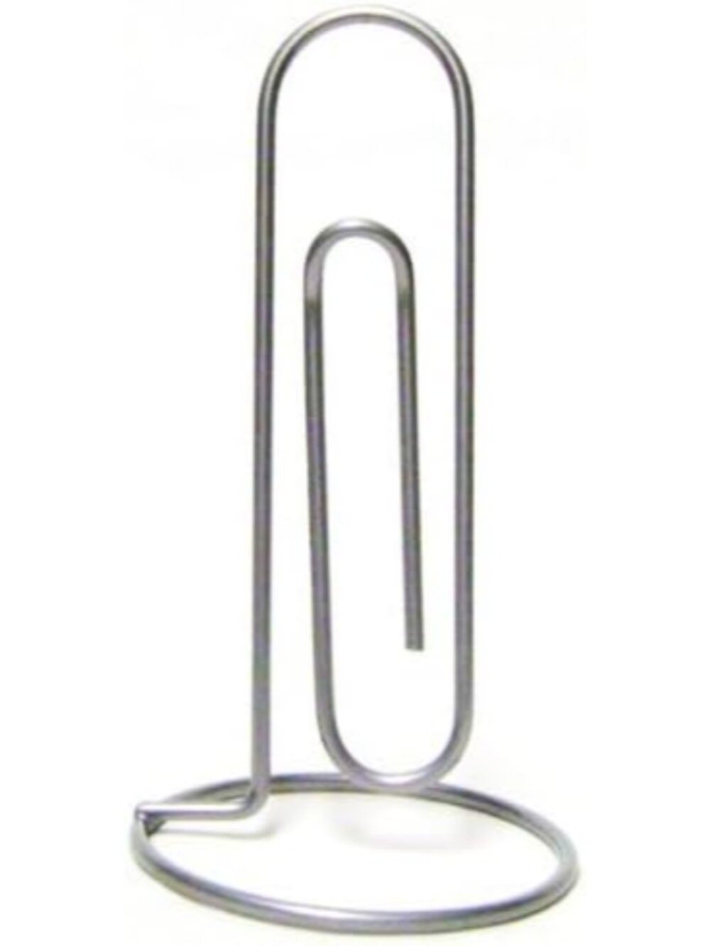Jumbo Paper Clip Memo Holder for Desk - Document Stand, Typing Paper Holder, Off